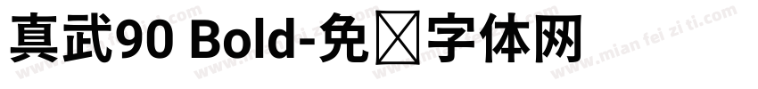 真武90 Bold字体转换